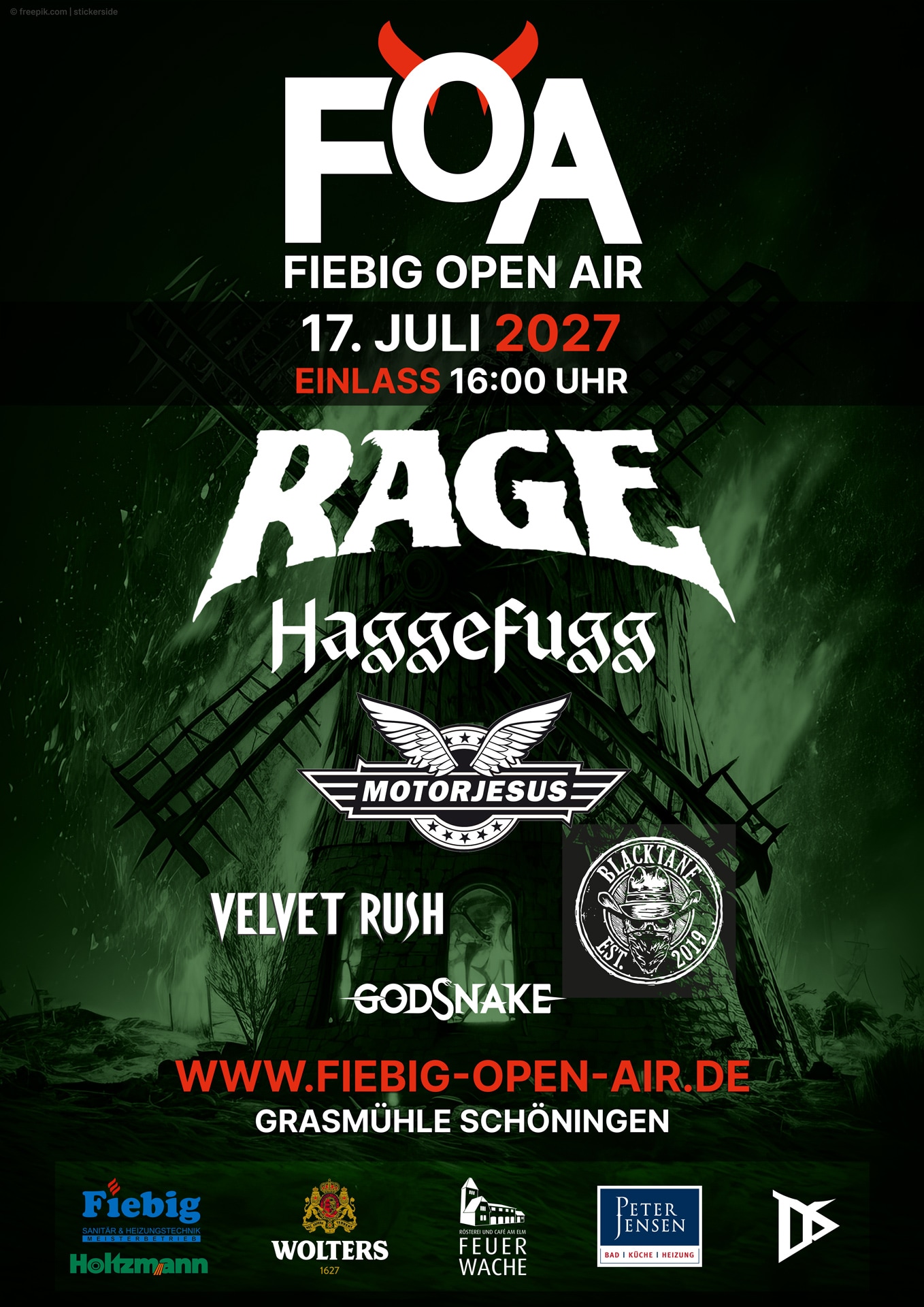 Das vierte Fiebig Open Air - Plakat