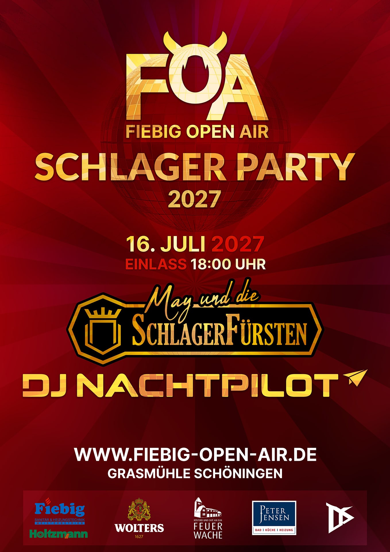 Fiebig Open Air - Schlager Party am 16.07.2027